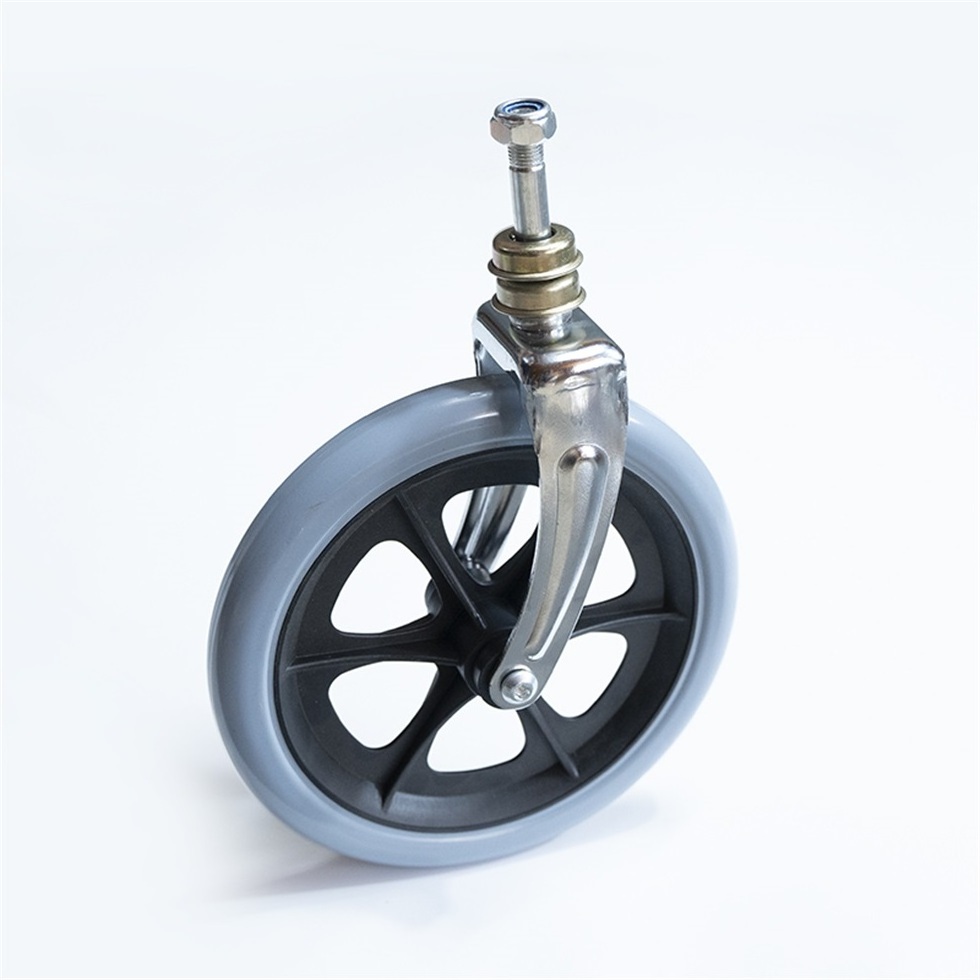 Factory Wholesale Medical Wheelchair Front Caster Replacement Parts High Quality 6 Inch Caster Casters