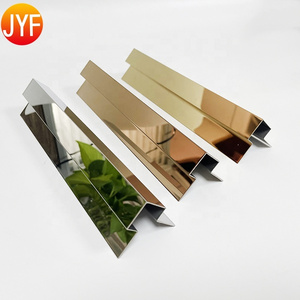 Stainless Steel Finishing Edge Trim Wall Trim Decorations Metal Flexible Stainless Steel Mirror Edge Wall Tile Trim