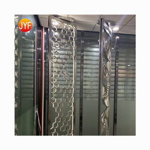 Jyfy001 China Room Divider Rose Gold Color 304  Stainless Steel Laser Cut Metal Decorative Metal Screen