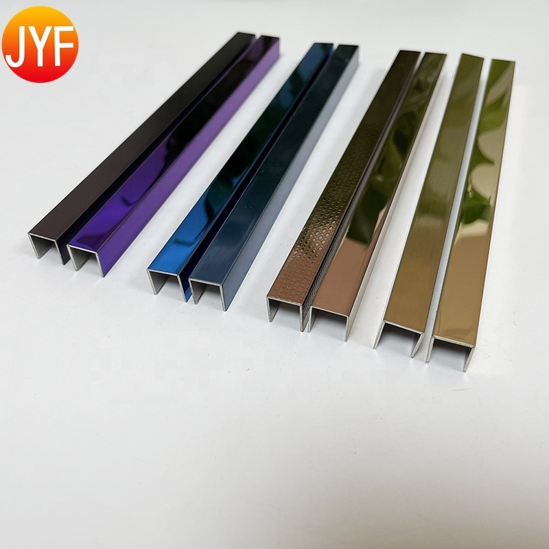 Stainless Steel Finishing Edge Trim Wall Trim Decorations Metal Flexible Stainless Steel Mirror Edge Wall Tile Trim