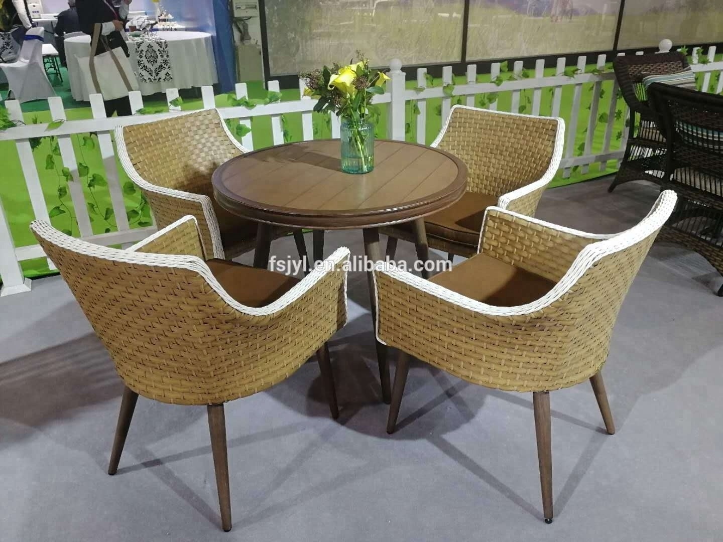 Nordic Modern Outdoor Patio Villa Furniture Metal Weaving Rattan Rope Single Double garden Chair