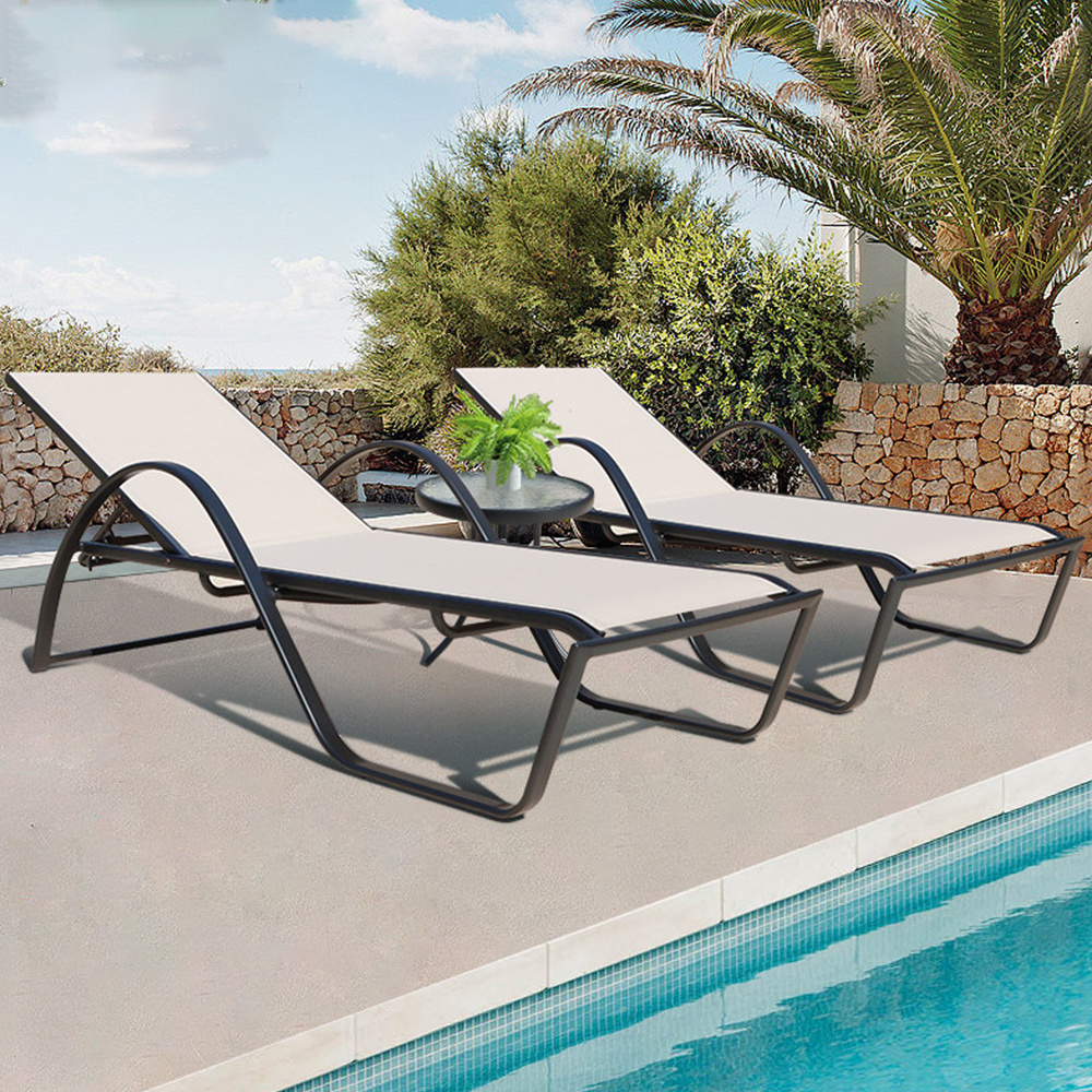 hotel outdoor furniture garden rattan chaise lounge