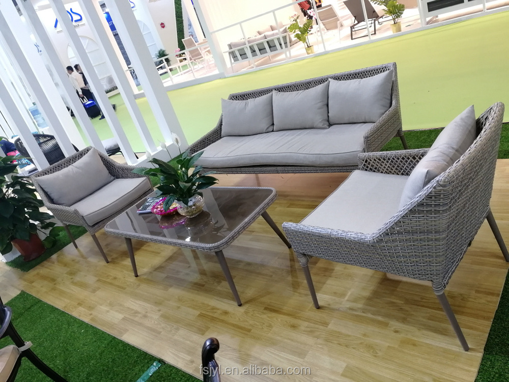 Modern Outdoor Garden Sectional Sofa Patio Outdoor Rope Furniture