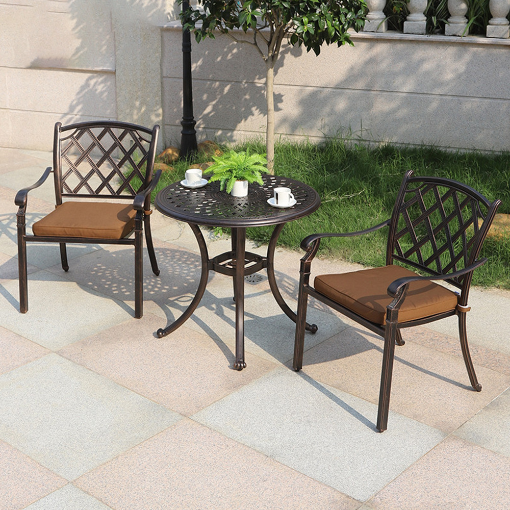 Bistro Chairs Cast Iron Metal Garden Chairs Modern Outdoor Patio Chairs And Table