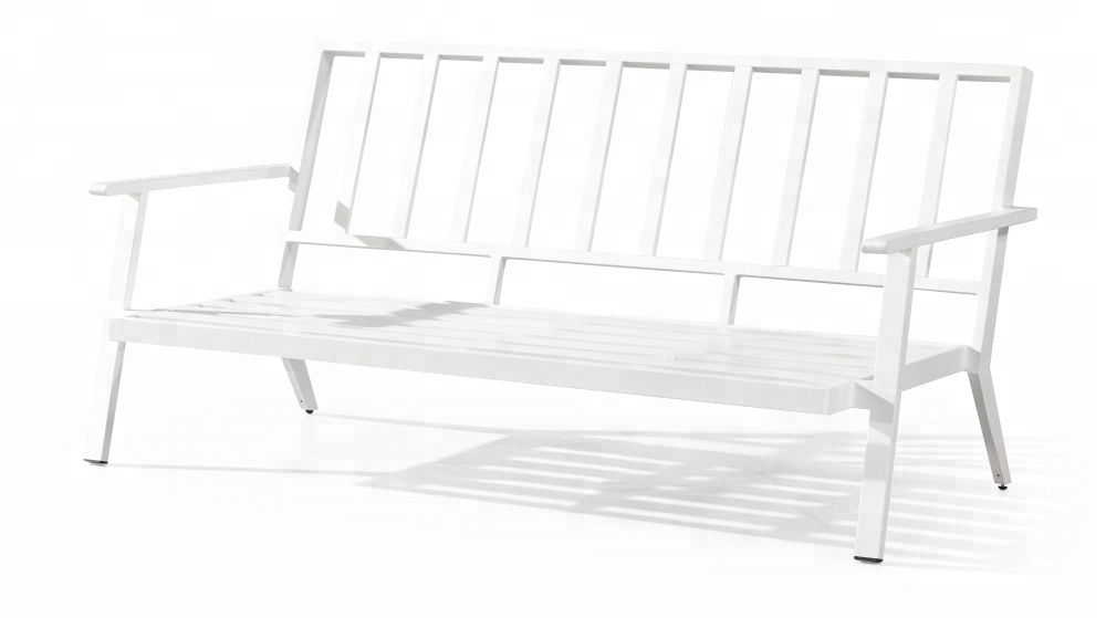 white cast aluminum patio dining set outdoor metal sofa furniture