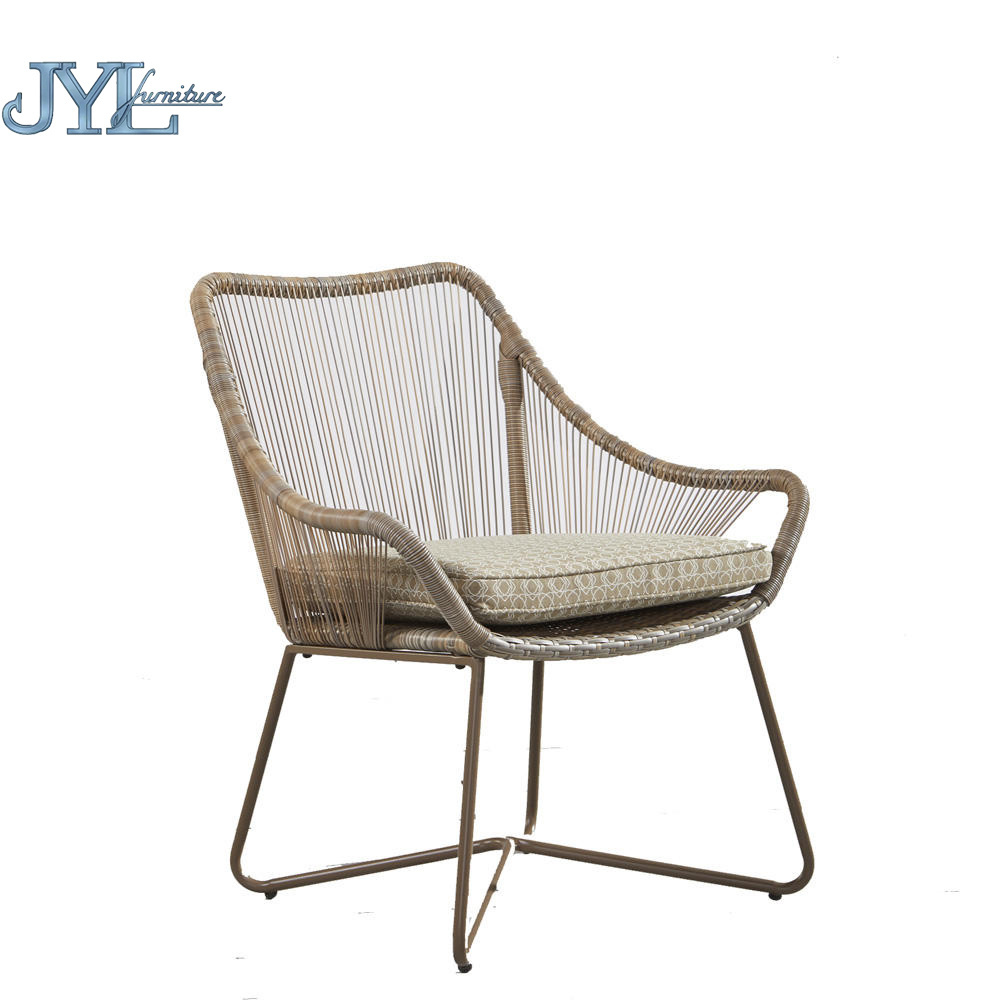 Nature  PE rattan strip garden modern outdoor chair furniture