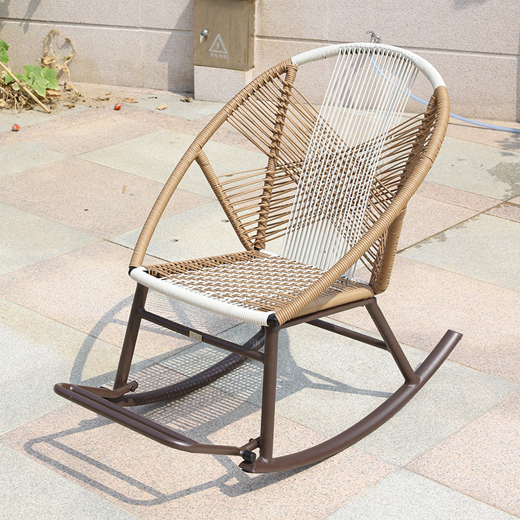 Hot Sale Balcony Leisure Rope Chair Furniture Outdoor Garden Patio Rocking Chair