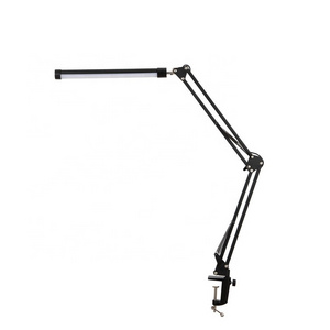 Nordic 3 lighting modes brightness adjustable folding reading light desk lamp metal swing arm desk lamp with clamp