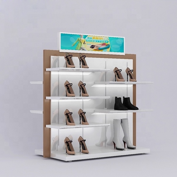 Wholesale Customized Shoes Display Wall Shelf Commercial Shoe Display Rack Display Stand