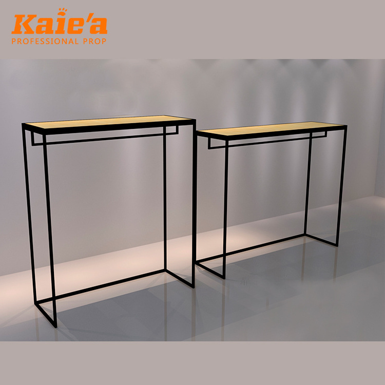 Customized Modern Commercial Showroom Clothing Display Racks Adjustable Retail Store Wood Display Stand