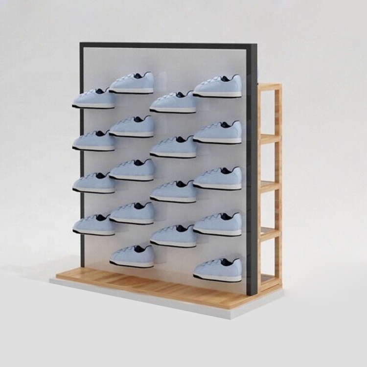 Wholesale Customized Shoes Display Wall Shelf Commercial Shoe Display Rack Display Stand