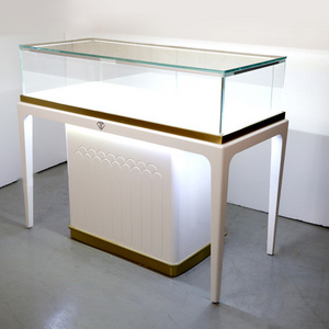 Customized Size Strong Glass Display Cabinet Jewellery Boutique Display Cabinet Counter Display Luxury Jewelry Showcase