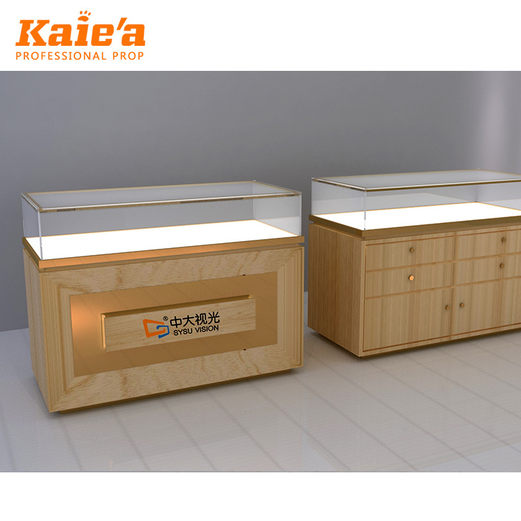 Modern style glass jewelry display cabinet and counter design for jewelry shop showcase wholesale