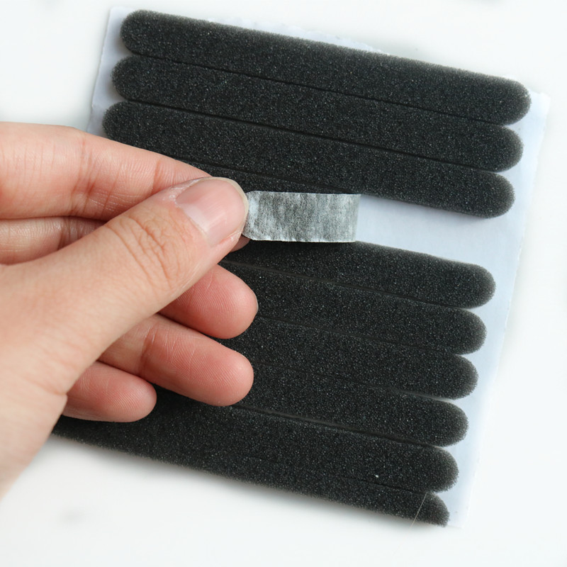 Custom Anti-Fog Memory Foam Nose Bridge sponge pads with Self-Adhesive Protection Strip Seal for DIY face covering craft