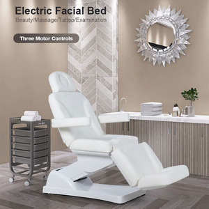 Modern Adjustable Spa Beauty Salon Facial 3 Motors Electric Treatment Massage Bed Cosmetic Eyelash table Tattoo Aesthetic Chair