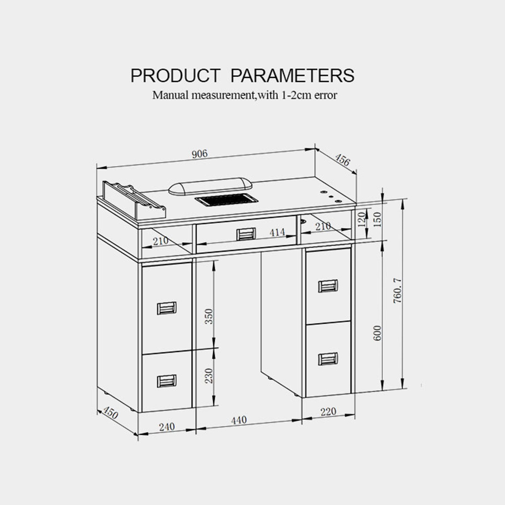 Wholesale Modern Beauty Spa Salon Furniture Nail Bar Station Manicure Tables for Sale