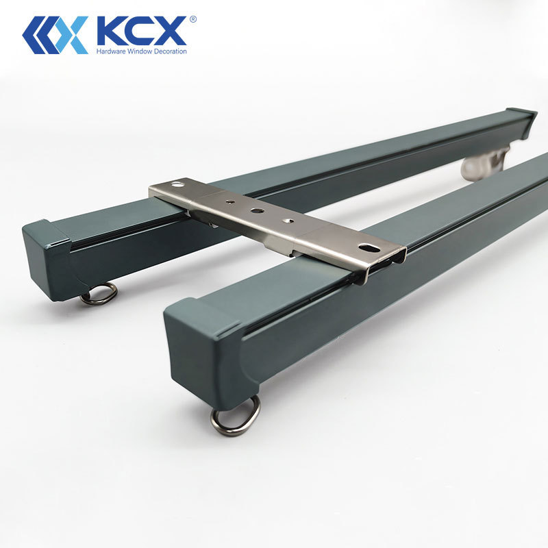 GC-01 Home And Office Factory Directly Wholesale Aluminium Alloy Curtain Rail Gliders Curtain Track With Pulley