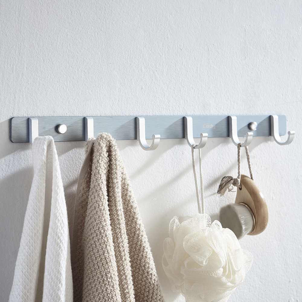 Customizable Space Aluminium Towel hook simple Hotel Hand Towel hook Bathroom Hang Towel hook