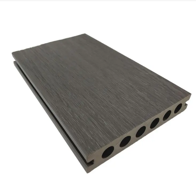 TAP & GO WPC Brushed Decking Board Wood Plastic Composite Decking interlocking floor tiles outdoor