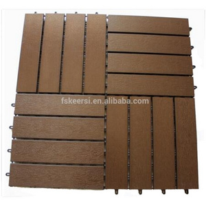 TAP & GO Anti-slip Wood Plastic Combination Floor Tiles outdoor flooring decking