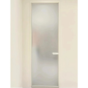 Tempering Glass Interior Swing Glass Door Single Aluminum Swing Door Restaurant Kitchen Glass Swing Shower Doors