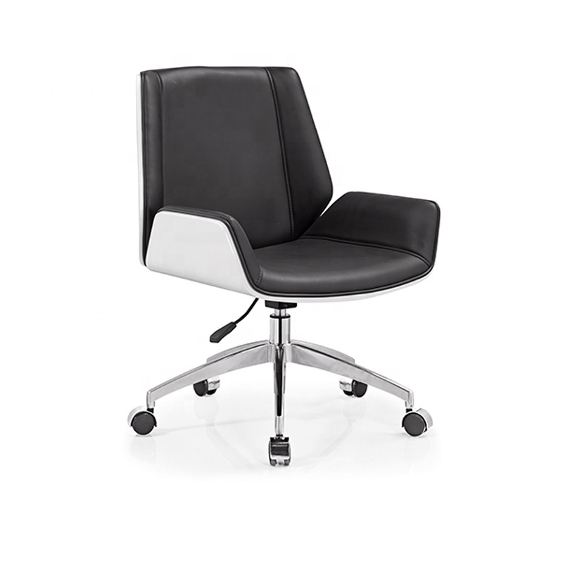 High Back Most Popular Executive Real Ripple Black Leather Office Chair