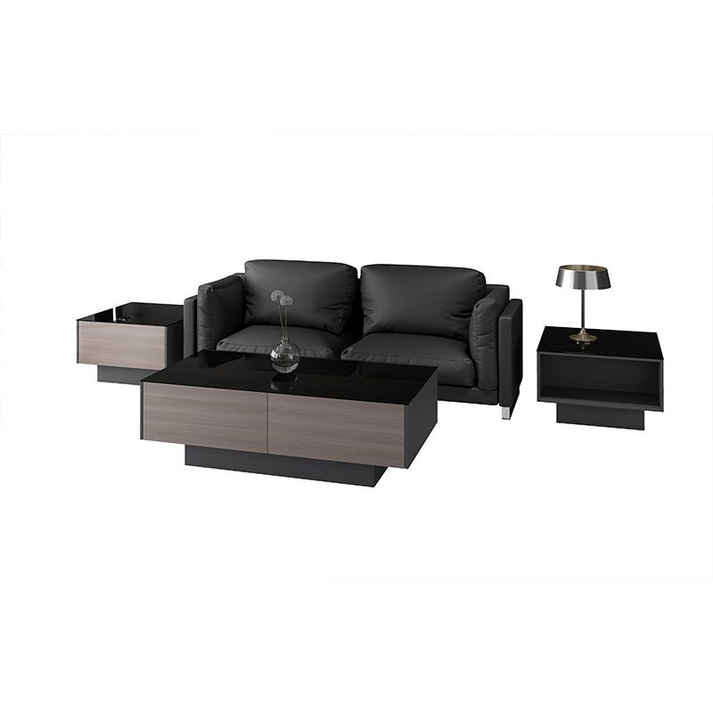 Nordic Office Sofa And Ethiopian Coffee Table Set Glass Top