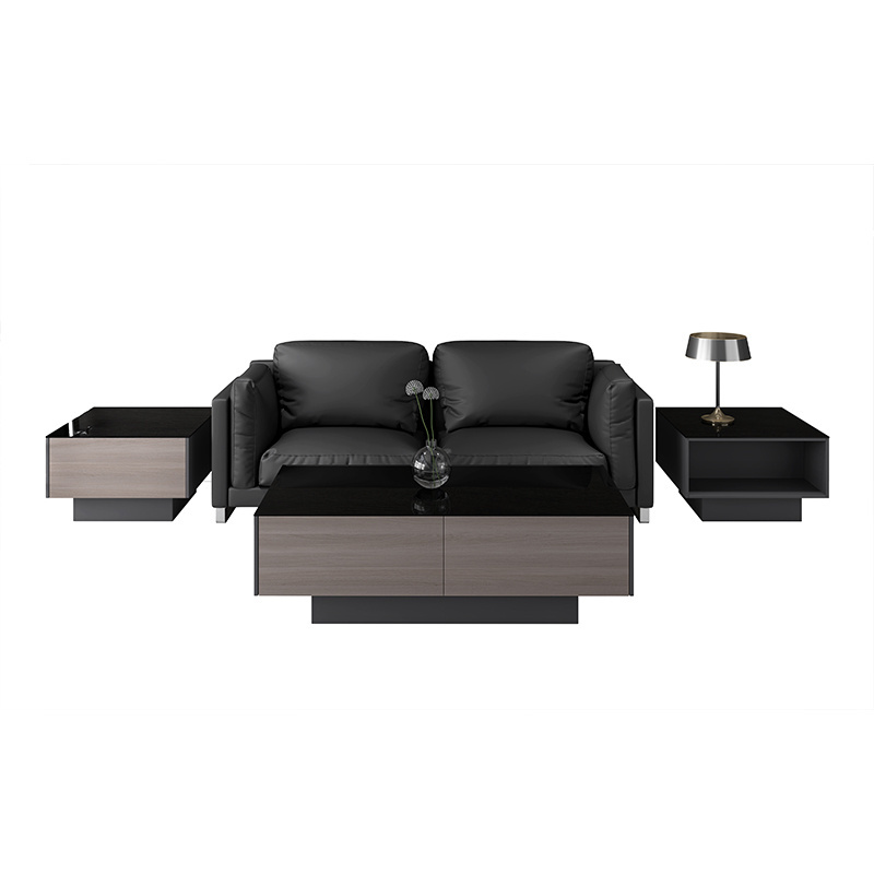 Nordic Office Sofa And Ethiopian Coffee Table Set Glass Top