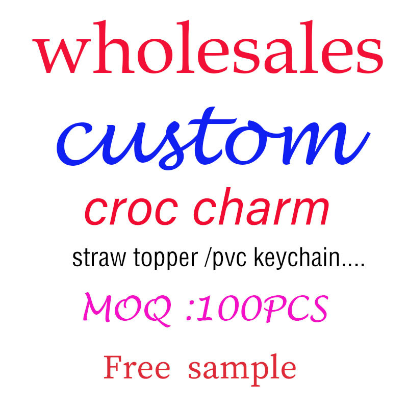 Custom wholesale Free sample PVC shoe charms silicone shoe decoration pins personalisation customized croc clog charms