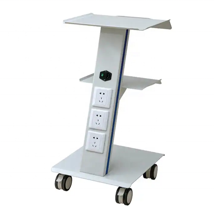 Dental Clinic Cart Medical Trolley With Drawers Wheels Laptop Pallet and Intraoral Dental Camera Holder For Hospital Office