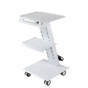 Dental Clinic Cart Medical Trolley With Drawers Wheels Laptop Pallet and Intraoral Dental Camera Holder For Hospital Office