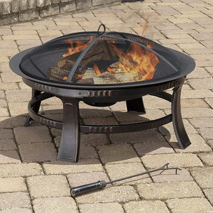 Routdoor Patio Fireplace Furniture Grill Metal Modern Wood Burning Garden Outdoor Firepit Fire Pit