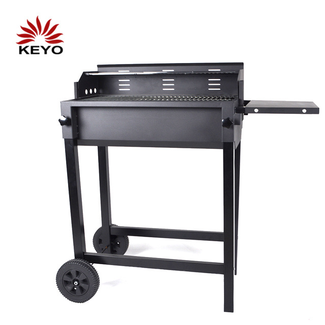 Hot sales outdoor garden trolly high quality Humanized Design terracotta barbecue grill