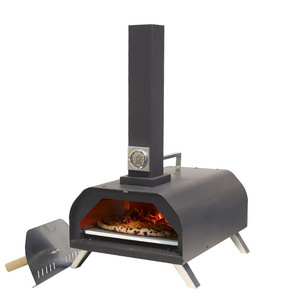 Custom Logo 11 12 13 16 Inch Pizza Oven Portable Indoor Mini Wood Fired And Pellet Pizza Oven With Handle