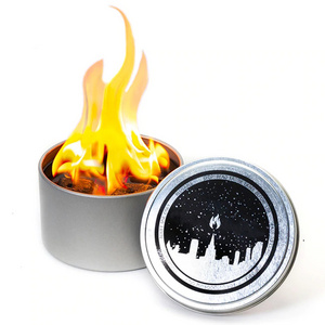 Smokeless BBQ Brazier Firepits Nontoxic Recycled Candles Outdoor Camp Brazier Portable Campfire Pot Natural Soy Wax Fire Pit