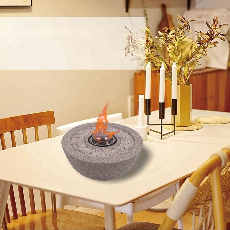 KEYO modern style tabletop indoor bioethanol fire pits ethanol fireplace