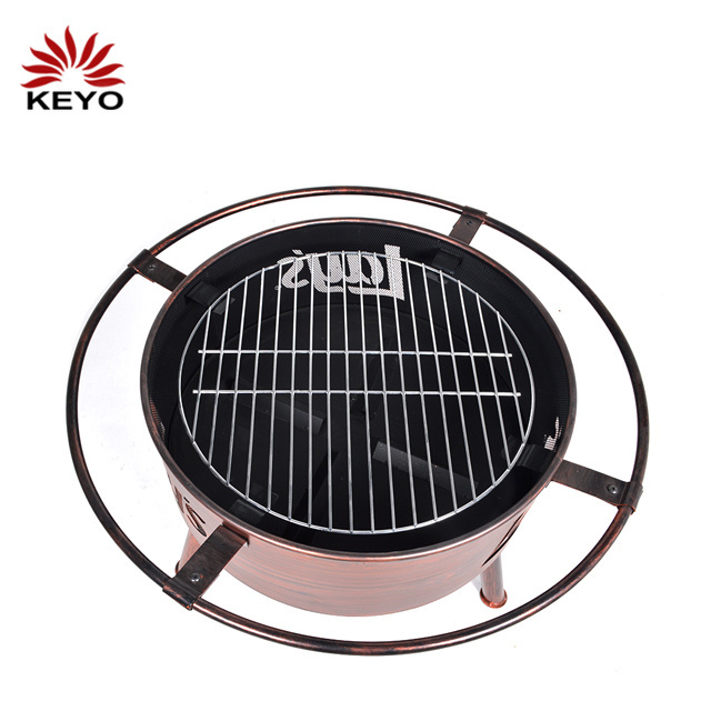 Mini Outdoor Home Wood Burning Customized Round Charcoal Indoor Fire Pit