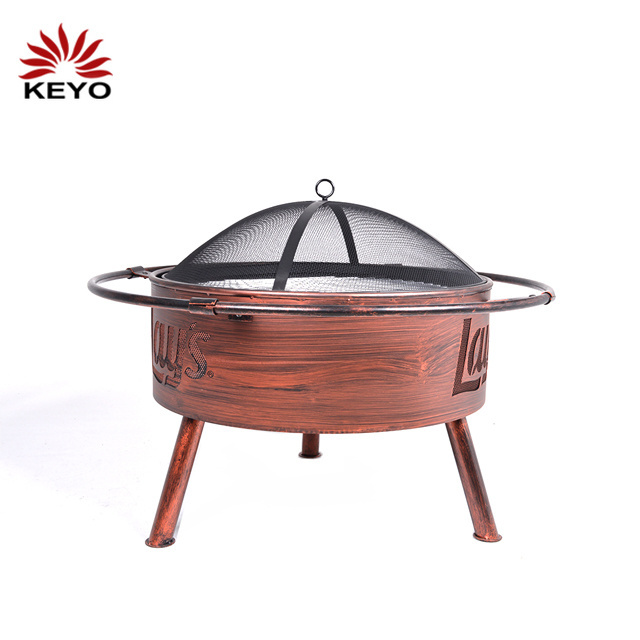 Mini Outdoor Home Wood Burning Customized Round Charcoal Indoor Fire Pit