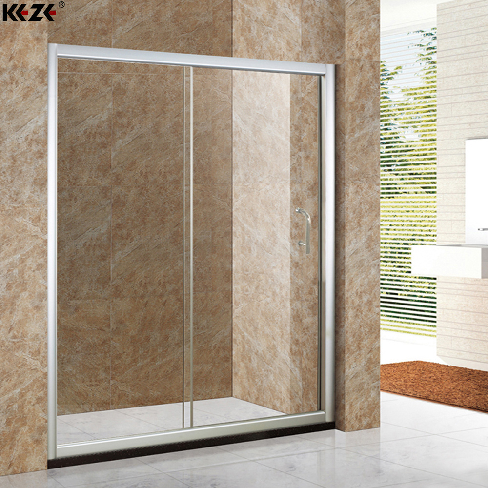 Bathroom Small Tempered Glass Sliding Shower Door