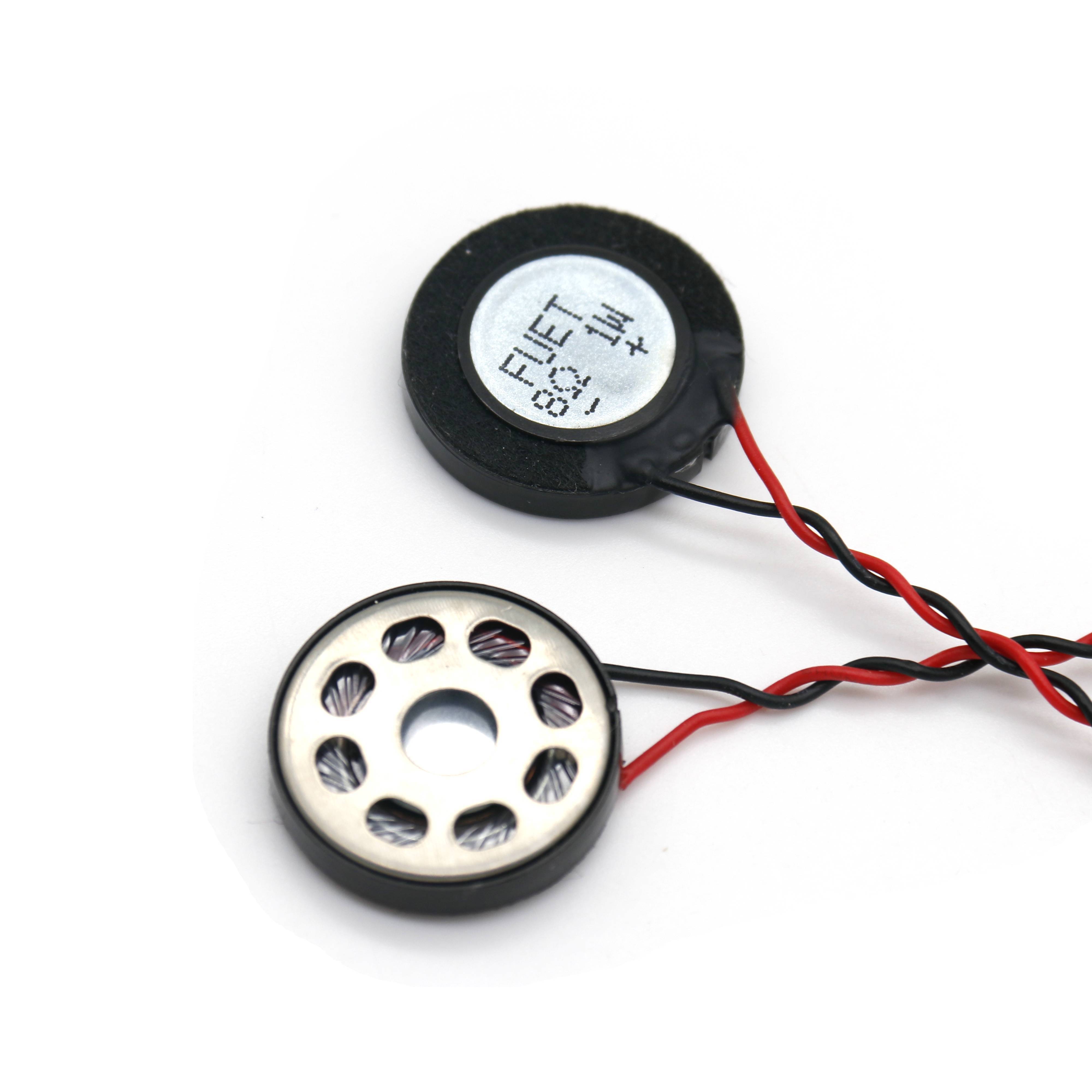 20mm Mini Loud Mylar Speaker 8Ohm 1W Speaker For Mobile phone Or Smart Wearable Devices