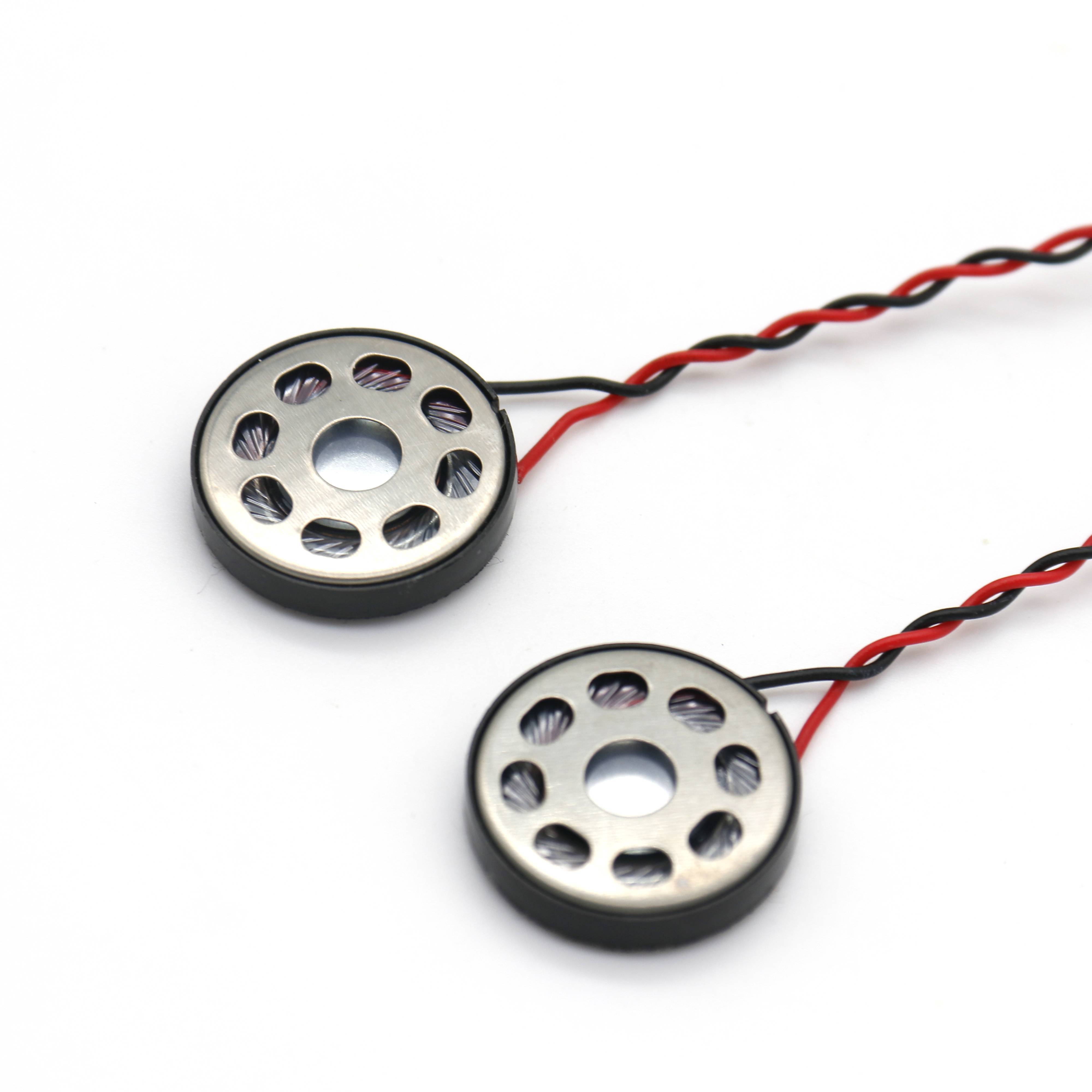 20mm Mini Loud Mylar Speaker 8Ohm 1W Speaker For Mobile phone Or Smart Wearable Devices