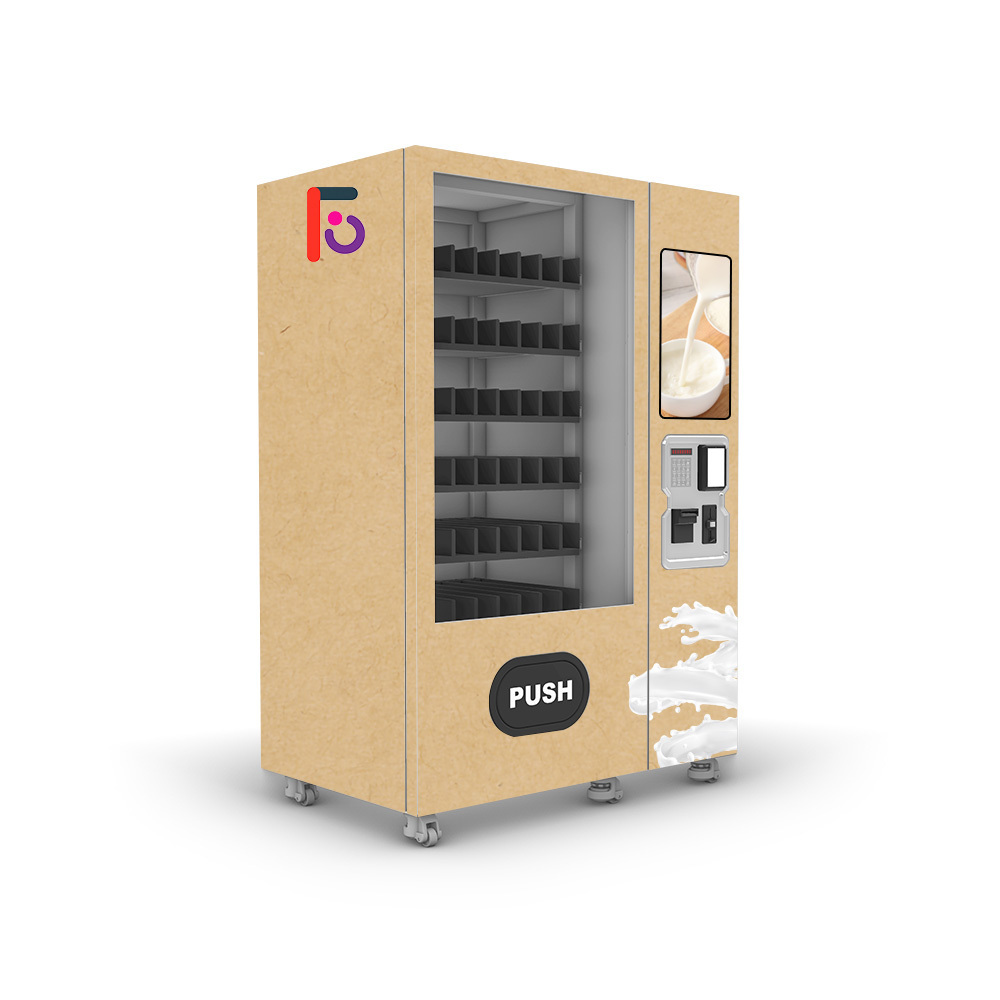 Custom Drink Vending Machine With Cooling Exotic Cocktail Vending Machines For Packed Milk Yogurt Fruits