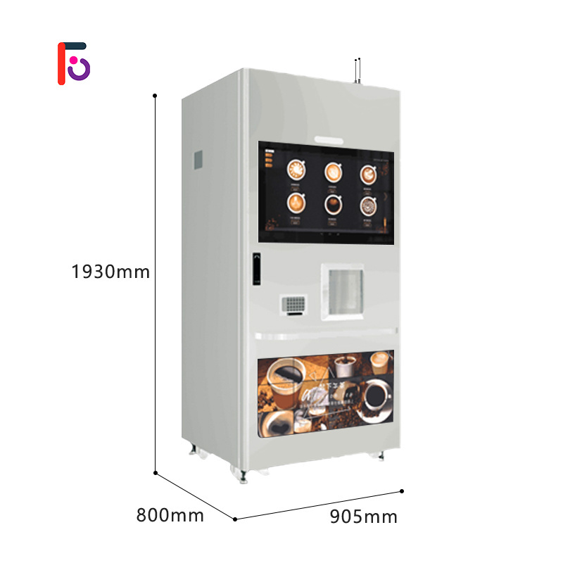 FEISHI Refrigerator Coffee Vending Machine Beverage milk tea juice vending machine