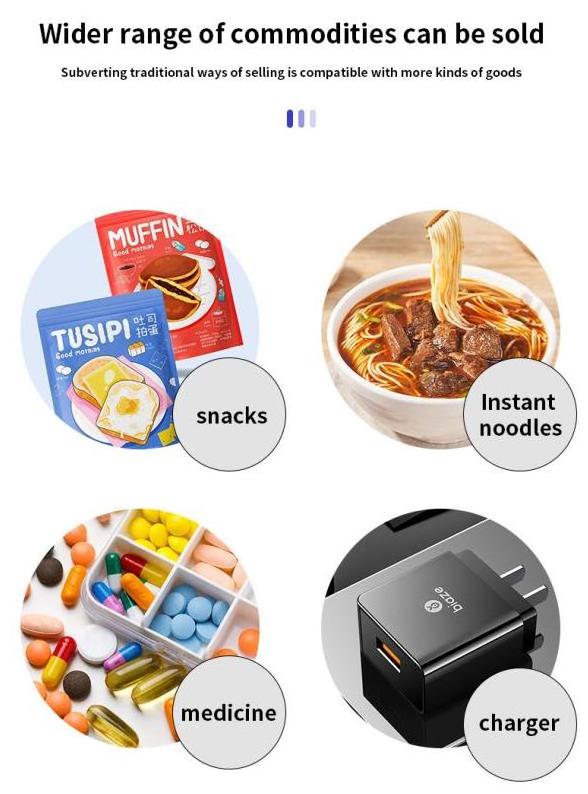 Instant Ramen Instant Noodle Drinks And Snack Vending Machine Touch Screen