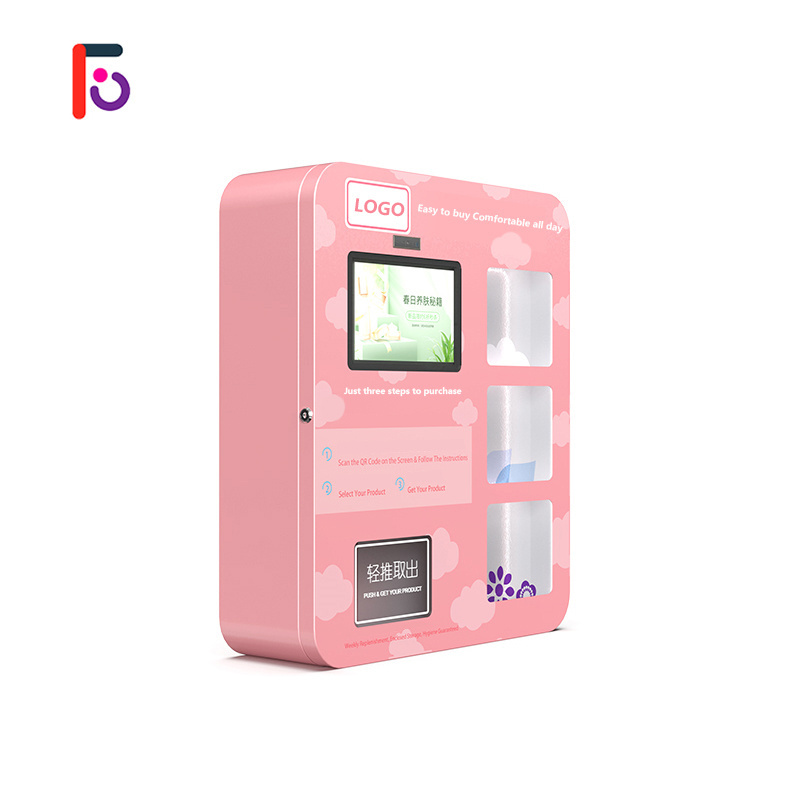 FEISHI Small Wall Mounted Women'S Goods Vending Machine Sanitary Napkin Towel Pads Vending Machine