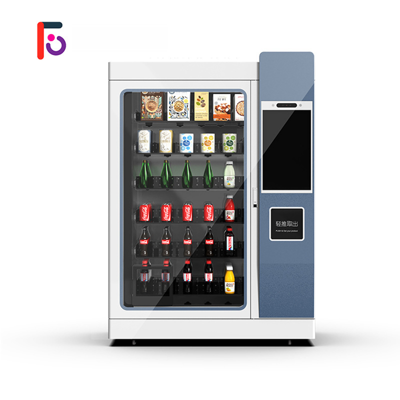 FEISHI Large Cold 21.5 inches Touch screen vending machine for drink snack