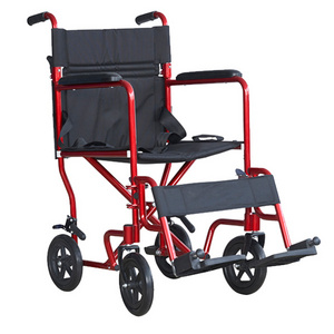 wheelchair used for sale silla de ruedas foldable medical Manual heavy duty folding aluminum transport Wheelchair