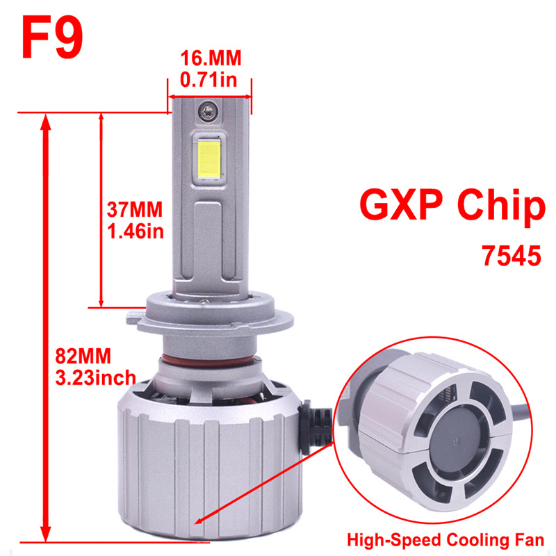 led light h4 180W 16000LM F9 Auto Headlights H4 H7 H11 9005 HB3 9006 HB4 9012 Lamp Lights Car 12V Bulb Car Led Headlight