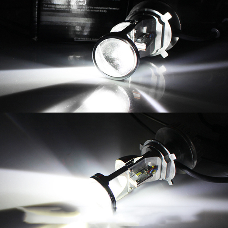 Y6 Y6D Led Light Bulbs H4 High Low Beam Fanless 80w 8000lm h4 Led Mini Projector Lens Car Lamp Bulb H7 Headlights for bmw