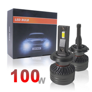 X5 car accessories 100W Canbus Car Led H7 Headlight Bulb LED Light H4 9005 9006 Fog Light H1 H3 H8 H9 H11 Led Headlight Bulb